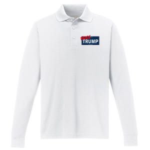 Free Donald Trump Republican Support Performance Long Sleeve Polo