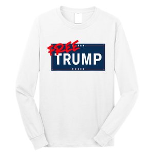 Free Donald Trump Republican Support Long Sleeve Shirt