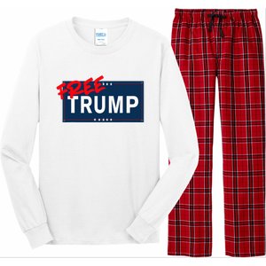 Free Donald Trump Republican Support Long Sleeve Pajama Set