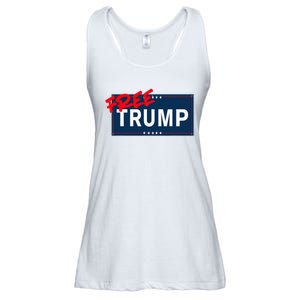 Free Donald Trump Republican Support Ladies Essential Flowy Tank