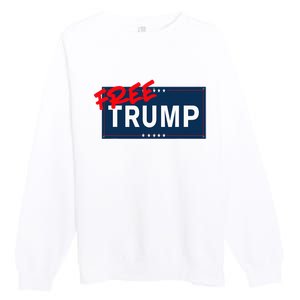 Free Donald Trump Republican Support Premium Crewneck Sweatshirt