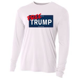 Free Donald Trump Republican Support Cooling Performance Long Sleeve Crew