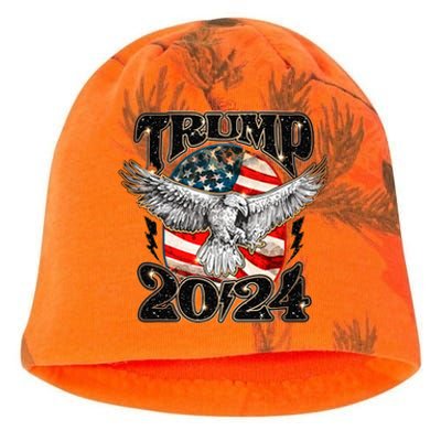 Free Donald Trump Republican Support Kati - Camo Knit Beanie