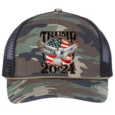 Free Donald Trump Republican Support Retro Rope Trucker Hat Cap