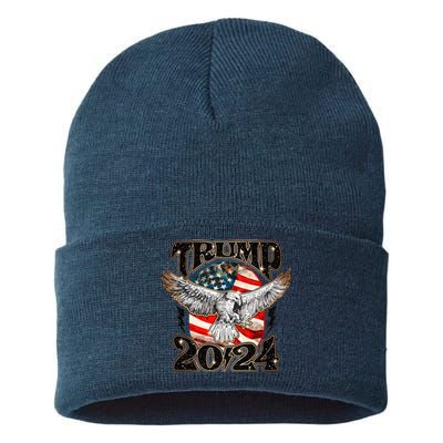 Free Donald Trump Republican Support Sustainable Knit Beanie