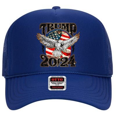 Free Donald Trump Republican Support High Crown Mesh Back Trucker Hat