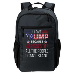 Free Donald Trump Republican Support Daily Commute Backpack