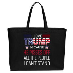 Free Donald Trump Republican Support Cotton Canvas Jumbo Tote