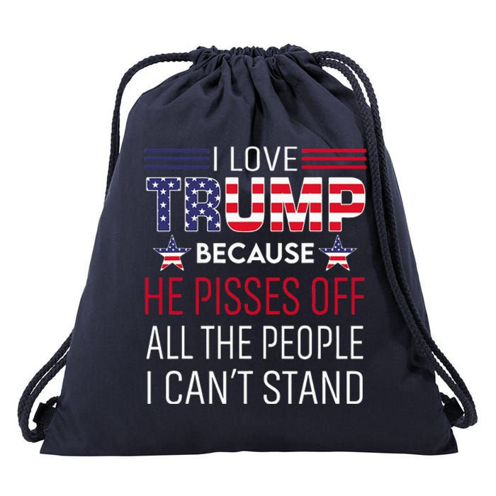 Free Donald Trump Republican Support Drawstring Bag