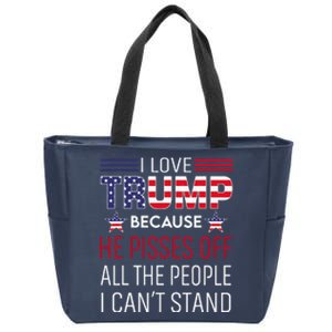 Free Donald Trump Republican Support Zip Tote Bag