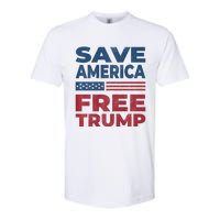 Free Donald Trump 2024 Free Trump Save America President Softstyle CVC T-Shirt