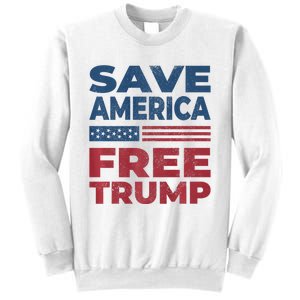 Free Donald Trump 2024 Free Trump Save America President Sweatshirt