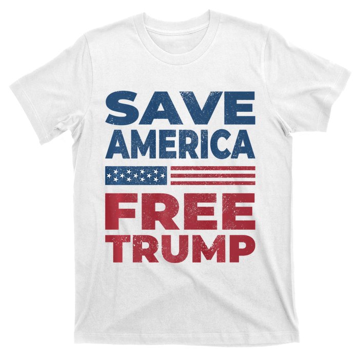 Free Donald Trump 2024 Free Trump Save America President T-Shirt