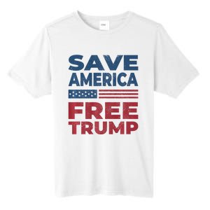 Free Donald Trump 2024 Free Trump Save America President Tall Fusion ChromaSoft Performance T-Shirt