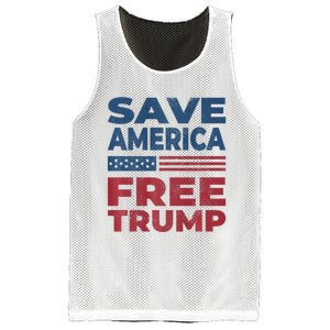 Free Donald Trump 2024 Free Trump Save America President Mesh Reversible Basketball Jersey Tank