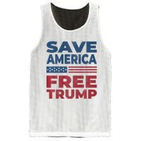 Free Donald Trump 2024 Free Trump Save America President Mesh Reversible Basketball Jersey Tank