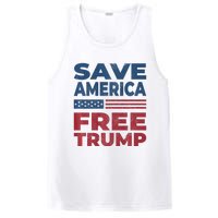 Free Donald Trump 2024 Free Trump Save America President PosiCharge Competitor Tank