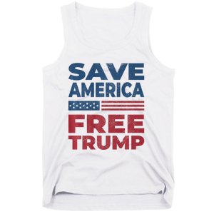 Free Donald Trump 2024 Free Trump Save America President Tank Top