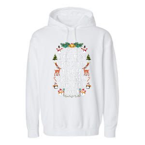 Funny Due To Inflation This Is My Ugly Christmas Sweaters Shirt Garment-Dyed Fleece Hoodie