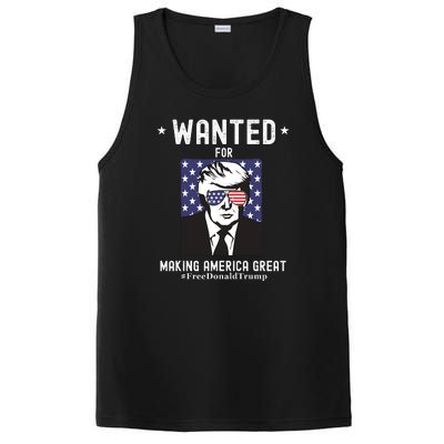 Free Donald Trump MAGA Conservative Republican PosiCharge Competitor Tank