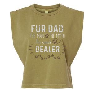 Fur Dad The Man The Myth The Snack Dealer Dog Fathers Day Garment-Dyed Women's Muscle Tee