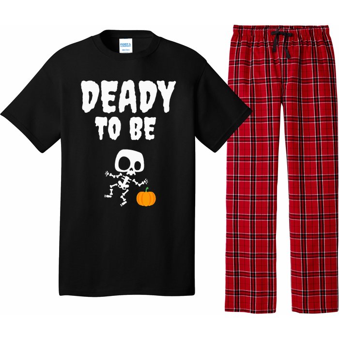 Funny Deady To Be Dad Halloween Pregnancy Announcement Pajama Set