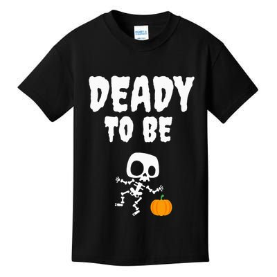 Funny Deady To Be Dad Halloween Pregnancy Announcement Kids T-Shirt