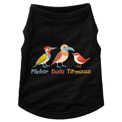 Flicker Dodo Titmouse Bird Lover Nature Lover Doggie Tank