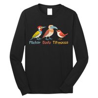 Flicker Dodo Titmouse Bird Lover Nature Lover Long Sleeve Shirt