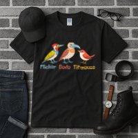 Flicker Dodo Titmouse Bird Lover Nature Lover Tall T-Shirt