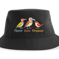 Flicker Dodo Titmouse Bird Lover Nature Lover Sustainable Bucket Hat