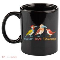 Flicker Dodo Titmouse Bird Lover Nature Lover 11oz C Handle Ceramic Mug