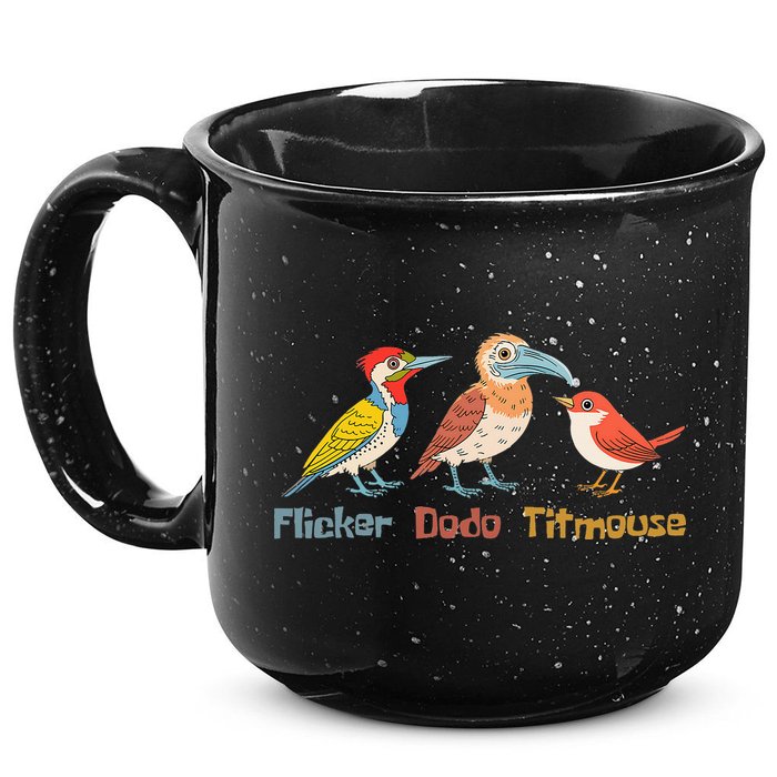 Flicker Dodo Titmouse Bird Lover Nature Lover 15oz Campfire Ceramic Mug