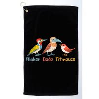 Flicker Dodo Titmouse Bird Lover Nature Lover Golf Towel