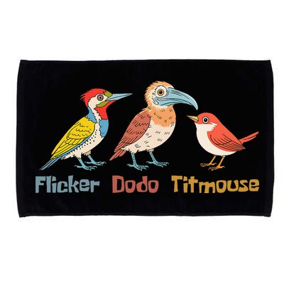 Flicker Dodo Titmouse Bird Lover Nature Lover Microfiber Hand Towel