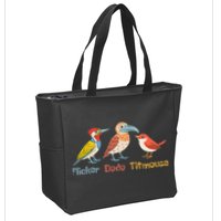 Flicker Dodo Titmouse Bird Lover Nature Lover Zip Tote Bag