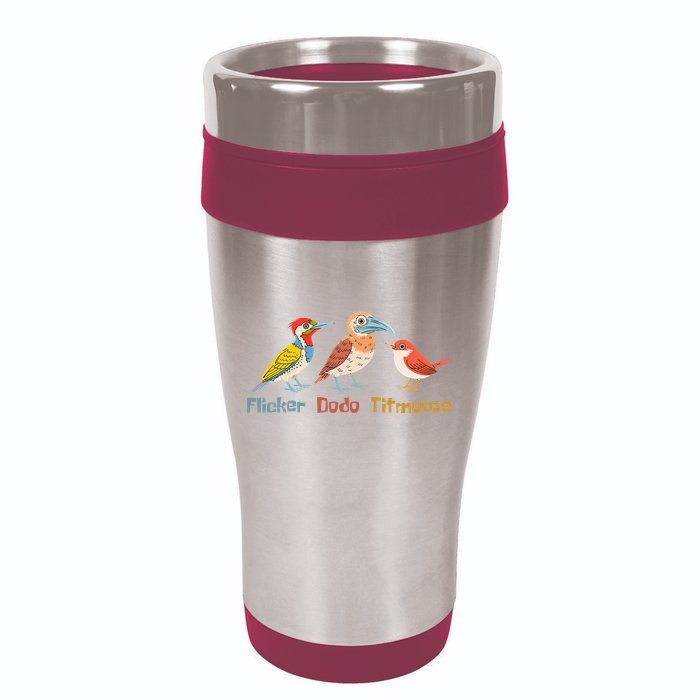 Flicker Dodo Titmouse Bird Lover Nature Lover 16oz Travel Tumbler