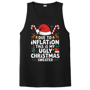 Funny Due To Inflation Ugly Christmas Sweaters PosiCharge Competitor Tank