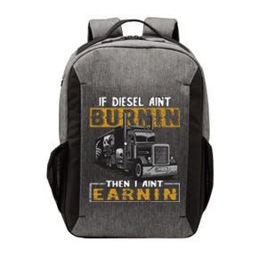 Funny Diesel Trucker Big Rig SemiTrailer Truck Driver Gift Vector Backpack