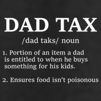 Funny Dad Tax Definition Apparel Adult Drive Performance Visor