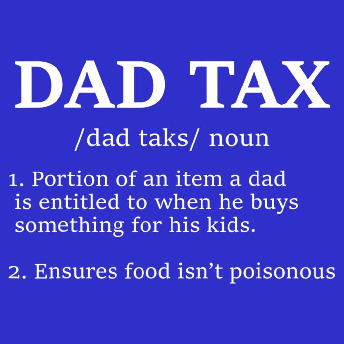Funny Dad Tax Definition Apparel Poster