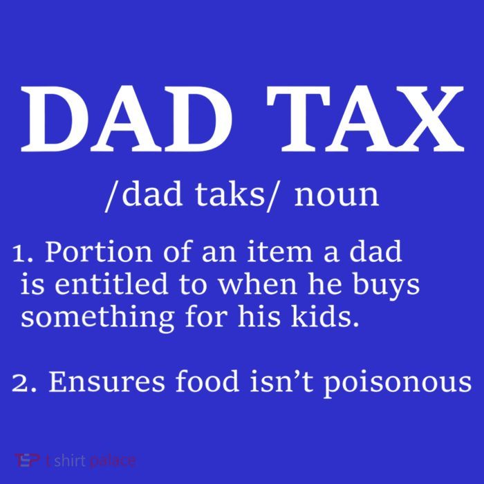 Funny Dad Tax Definition Apparel Womens T-Shirt