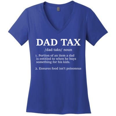 Funny Dad Tax Definition Apparel Women's V-Neck T-Shirt