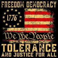Freedom Democracy Tolerance And Justice For All Hands Off Sustainable Bucket Hat