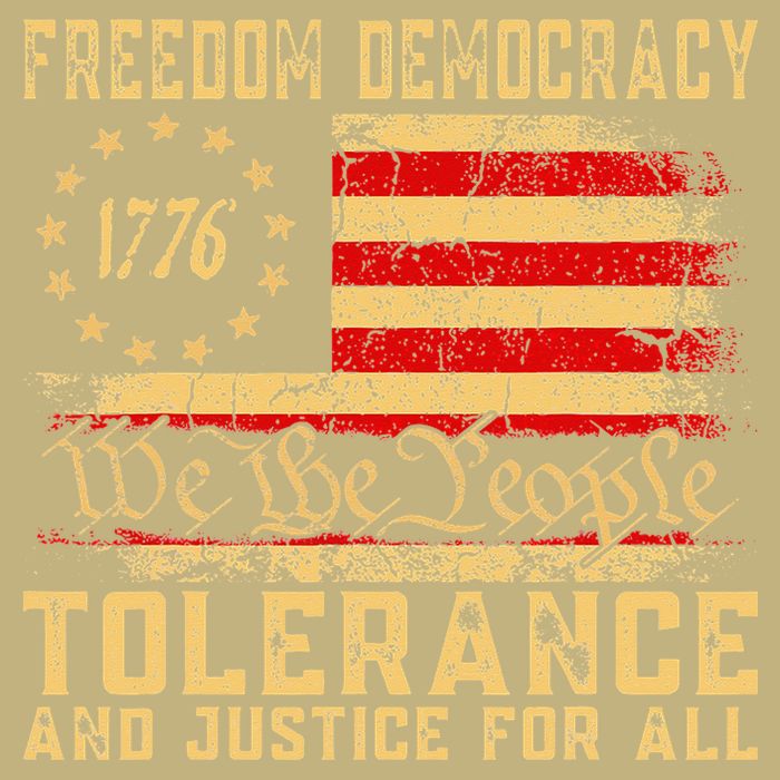 Freedom Democracy Tolerance And Justice For All Hands Off Long Sleeve Shirt