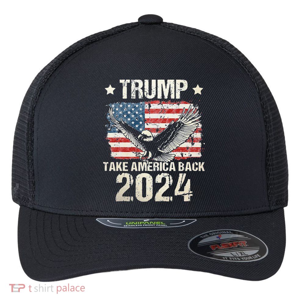 Free Donald Trump Republican Support Flexfit Unipanel Trucker Cap