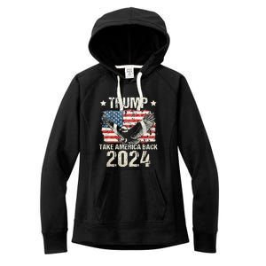 Free Donald Trump Republican Support Women's Fleece Hoodie