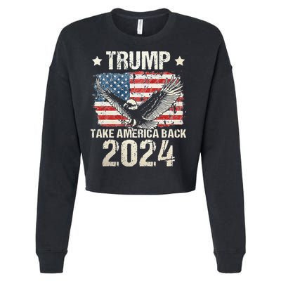 Free Donald Trump Republican Support Cropped Pullover Crew