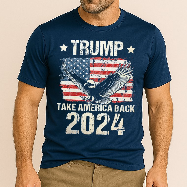 Free Donald Trump Republican Support Cooling Performance Crew T-Shirt