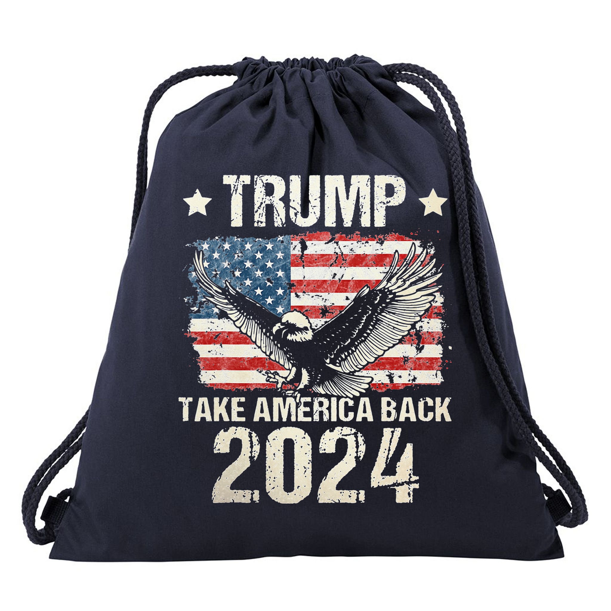 Free Donald Trump Republican Support Drawstring Bag